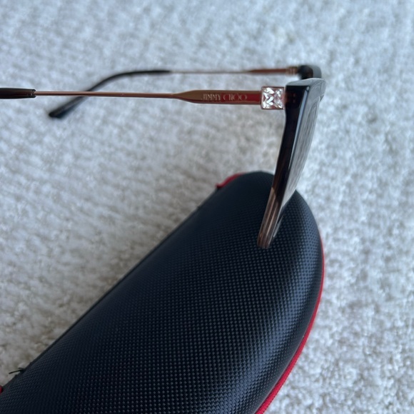 Jimmy Choo Brown Gradient Cat Eye Sunglasses